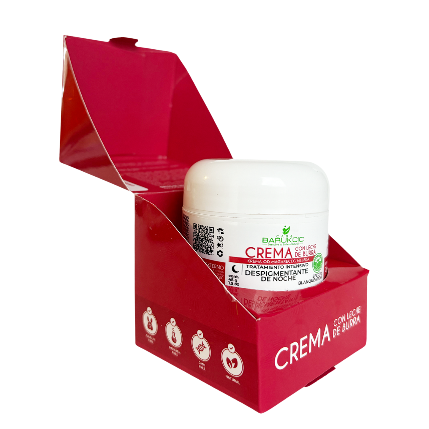 CREMA ROSADA CON LECHE DE BURRA (DESPIGMENTANTE FACIAL)