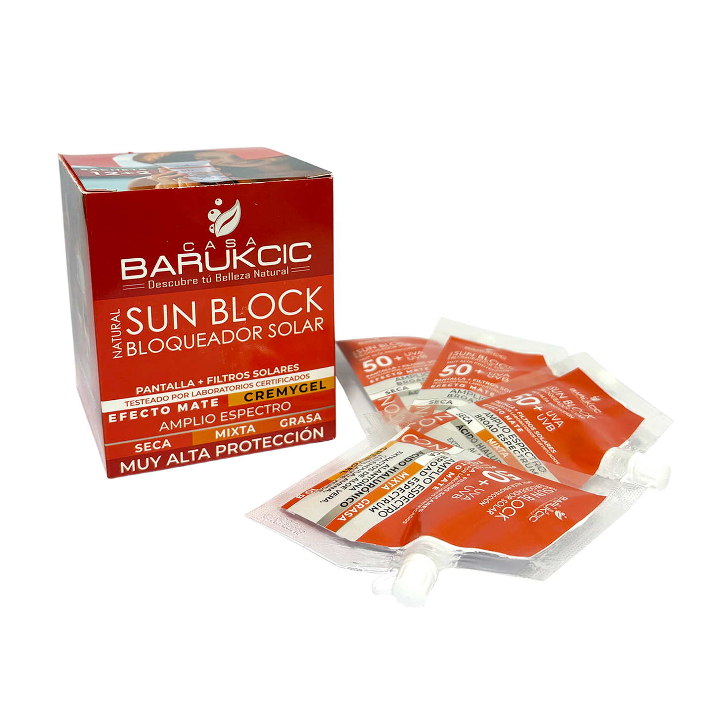 NATURAL SUN BLOCK SPF 50+ 70G (BLOQUEADOR SOLAR) PIEL MIXTA A GRASA EFECTO MATE