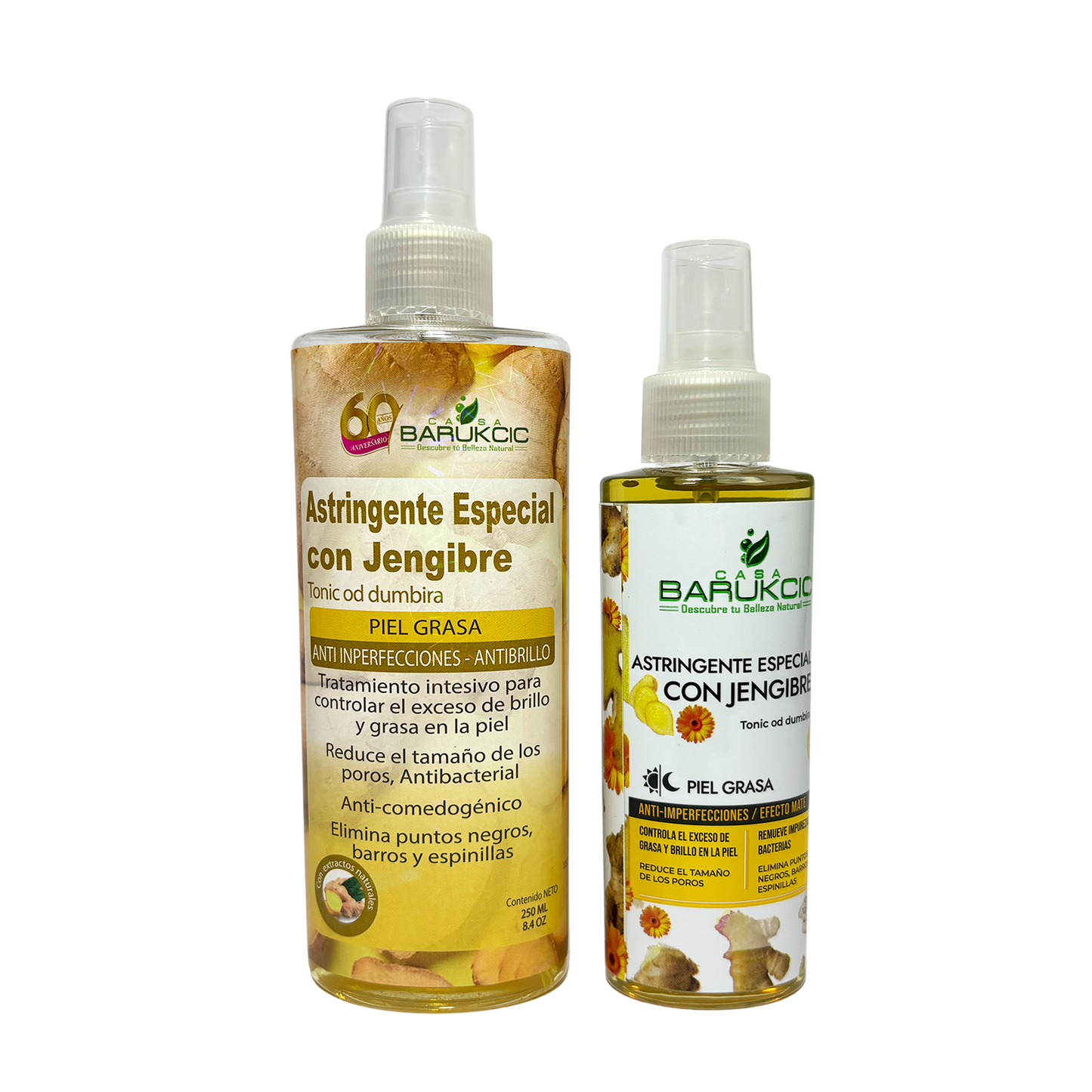 ASTRINGENTE ESPECIAL CON JENGIBRE Y CALENDULA