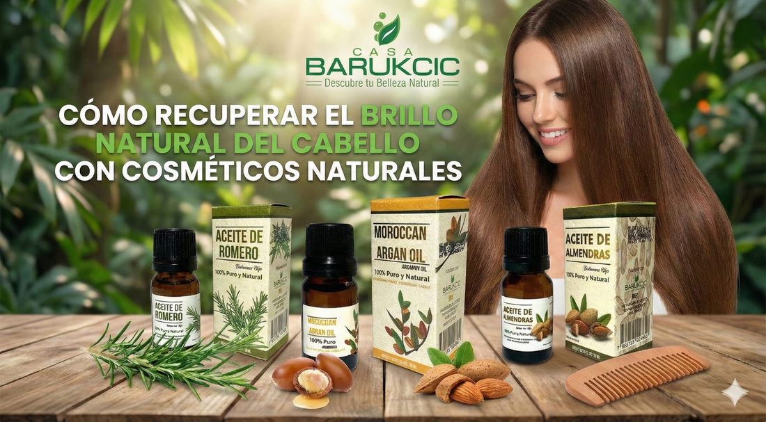 🌿 ¿Cómo recuperar el brillo natural del cabello con cosméticos Naturales?