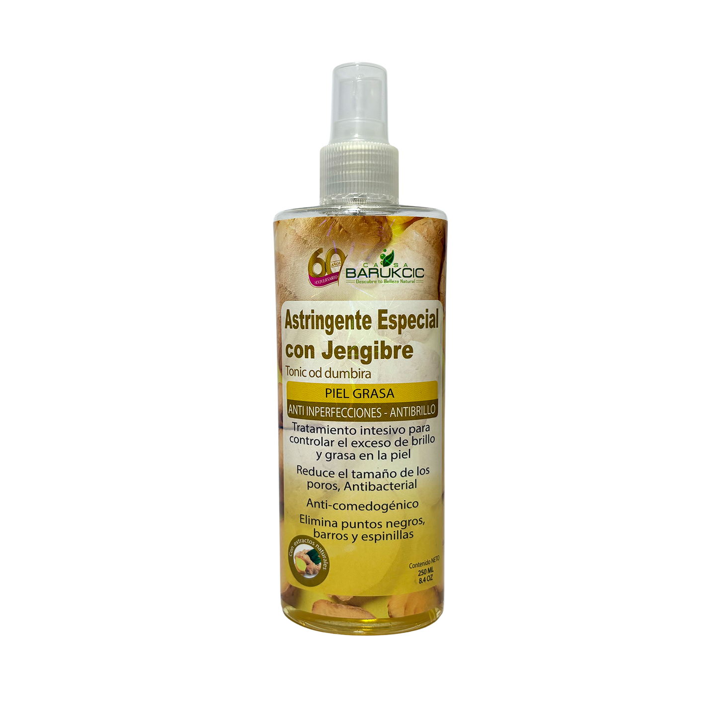 ASTRINGENTE ESPECIAL CON JENGIBRE Y CALENDULA