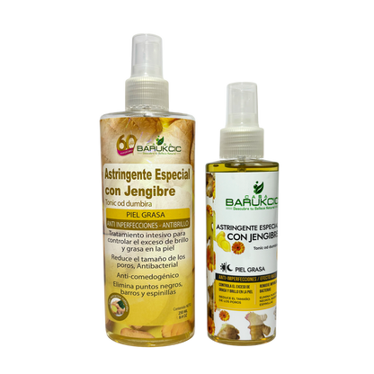 ASTRINGENTE ESPECIAL CON JENGIBRE Y CALENDULA